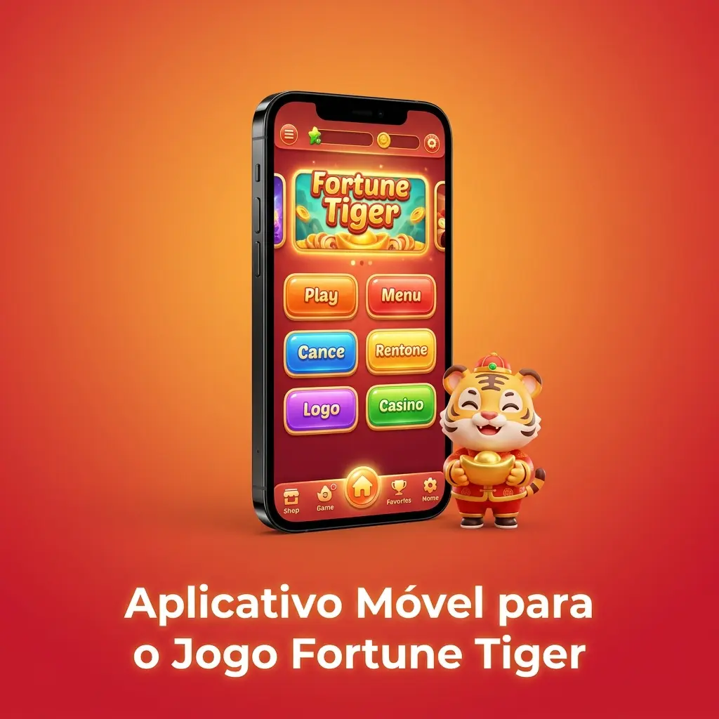Aplicativo móvel Fortune Tiger para Android e iOS com gráficos nítidos e controles adaptados para celular