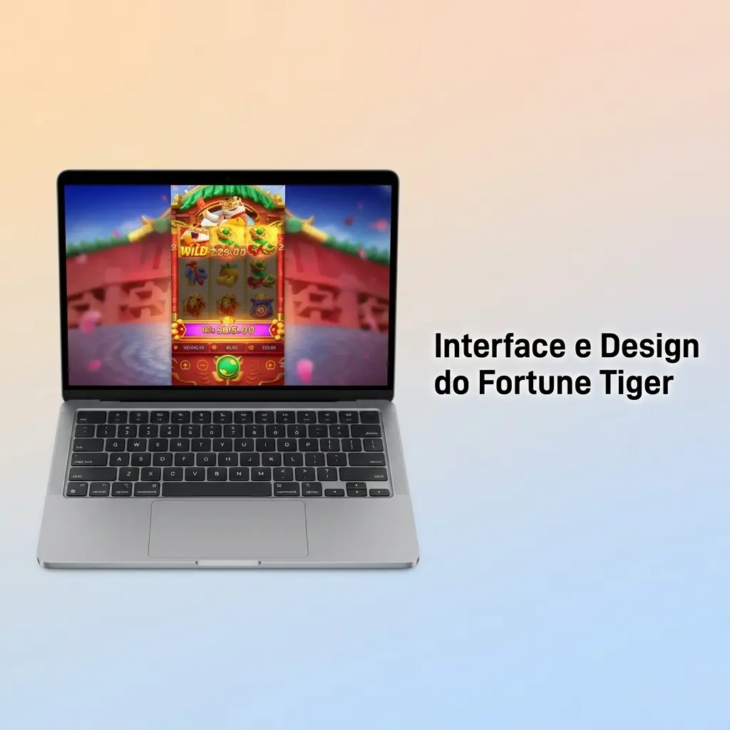 Interface do Fortune Tiger com grade 3x3, cores vermelho, dourado e preto inspiradas na cultura chinesa da sorte