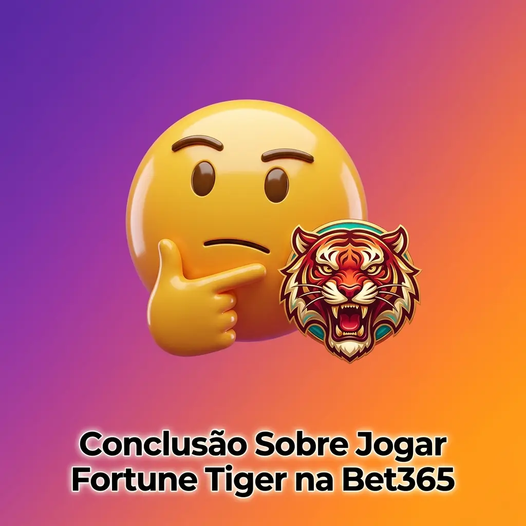 Conclusão sobre Fortune Tiger na Bet365: RTP 96,81%, Pix, suporte em português e experiência sólida para brasileiros.